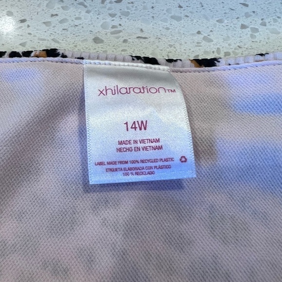 Leopard Ribbed Hipster Bottoms and Bralette Bikini Women’s Size Plus 14W NEW - Picture 14 of 14